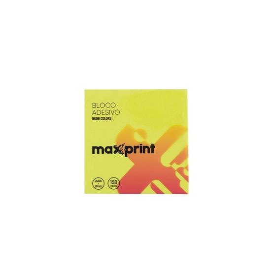 Imagem de Bloco Adesivo Post-it Neon Maxprint 