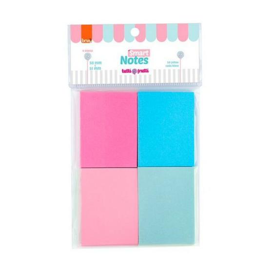 Imagem de Bloco Adesivo Smart Notes 38x51mm Tutti-Frutti 50 Fls - 4 blocos  - BRW