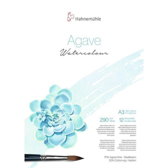 Imagem de Bloco Agave Watercolour A3 Textura Fina 290g/m 12 Folhas Hahnemuhle 10625411