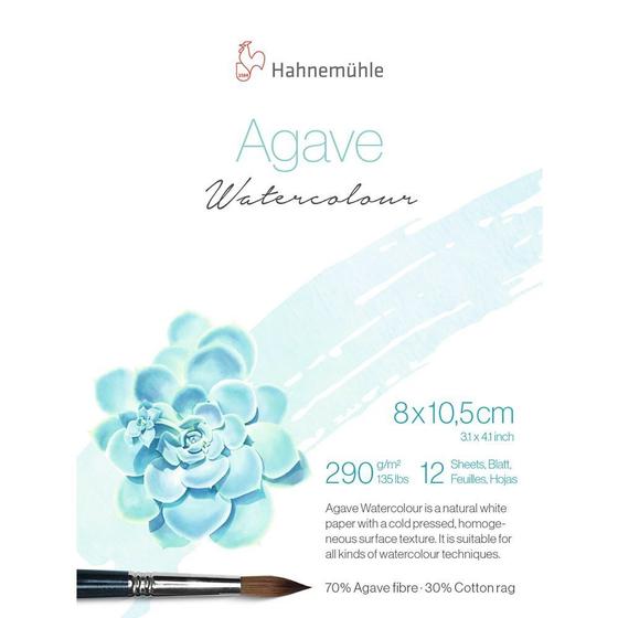 Imagem de Bloco Agave Watercolour Hahnemuhle 8x10,5cm Textura Fina 290g/m  12 Folhas 10625400