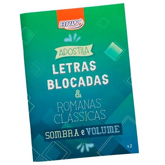 Imagem de Bloco Apostila LETRAS BLOCADAS aprendizado e exercícios BRW