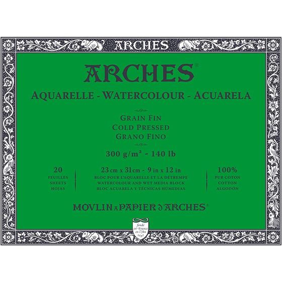 Imagem de Bloco Aquarela Arches 23x31cm Cold Pressed 300g 20 Folhas A1795060