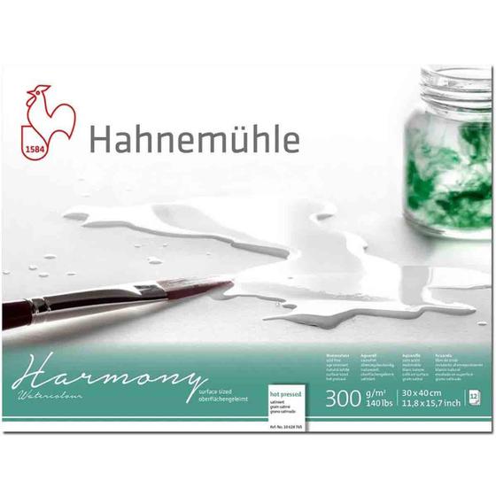 Imagem de Bloco Aquarela Hahnemuhle Harmony 300G/M2 30X40Cm 12 Folhas