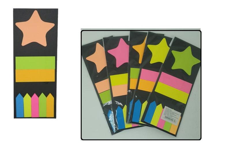 Imagem de Bloco Auto Adesivo Sticker para Recados com 160 Folhas Coloridas