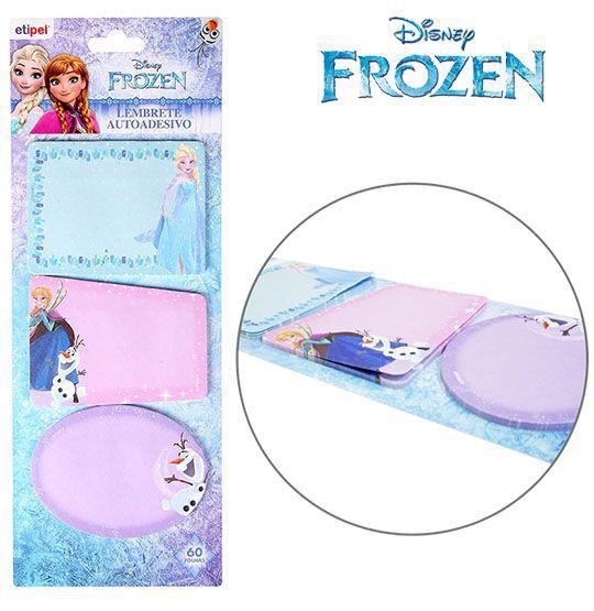 Imagem de Bloco autoadesivo / sticker para recado sortidos com 60 folhas frozen