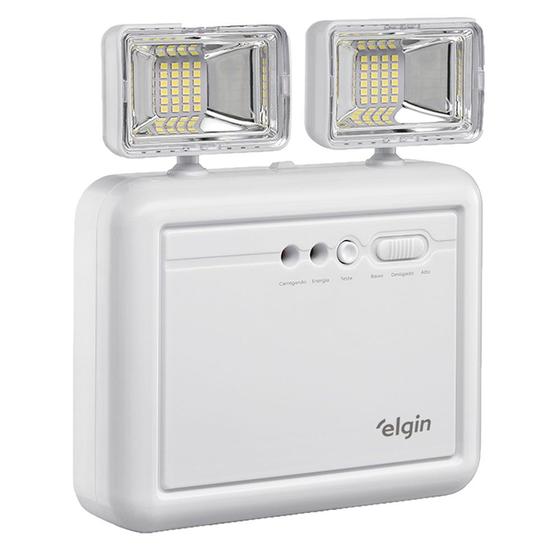 Bloco Autonomo de Emergencia 8W LED Elgin 1200Lm C/ Bateria
