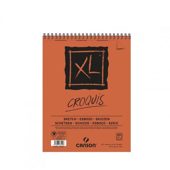 Imagem de Bloco (caderno) Canson 90 gms. Croquis XL A-5