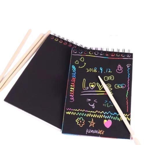 Imagem de Bloco Caderno De Desenho Com Papel Mágico Colorido