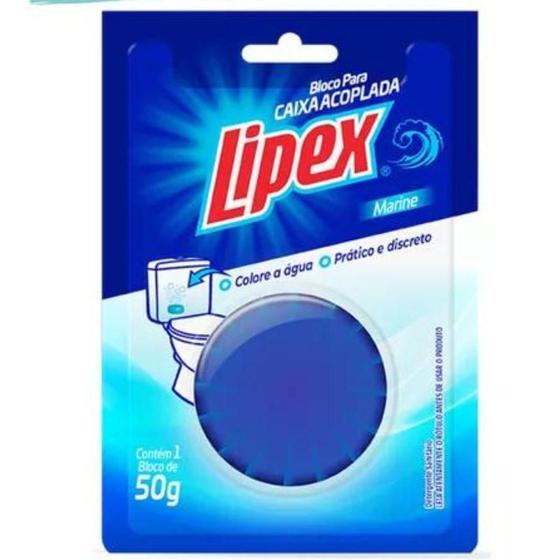 Imagem de Bloco Caixa Acoplada Detergente Sanitário Pedra Lipex 50G