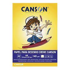 Imagem de Bloco canson a4 140g creme
