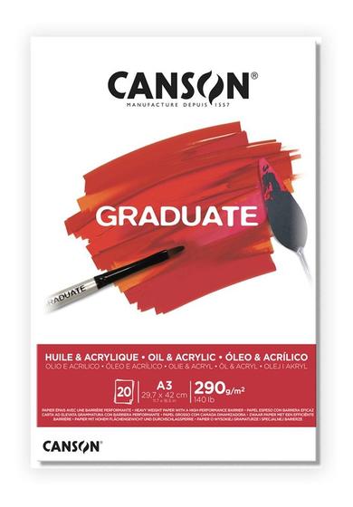 Imagem de Bloco Canson Graduate Oleo/acrilico 290g A3 20f Canson