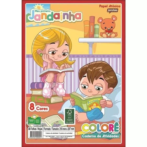 Imagem de Bloco Colorido Colorê A4 JANDAIA