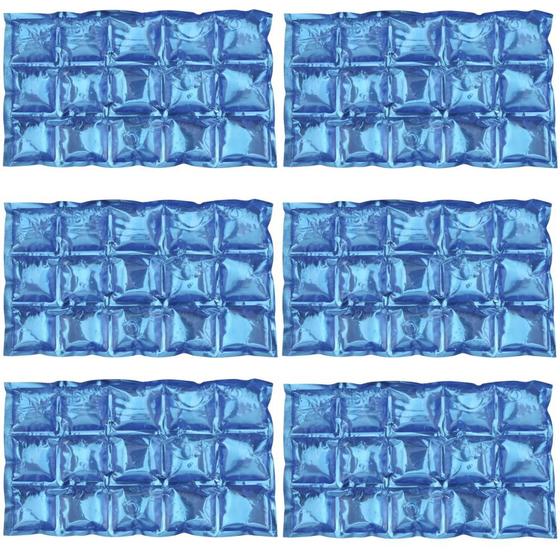 Imagem de Bloco Compressa Gelo Artificial Reutilizavel Ecologico 6 Unidades Clink
