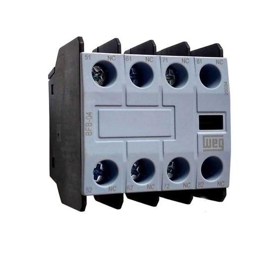Imagem de Bloco contato auxiliar frontal bfb04 4nf weg