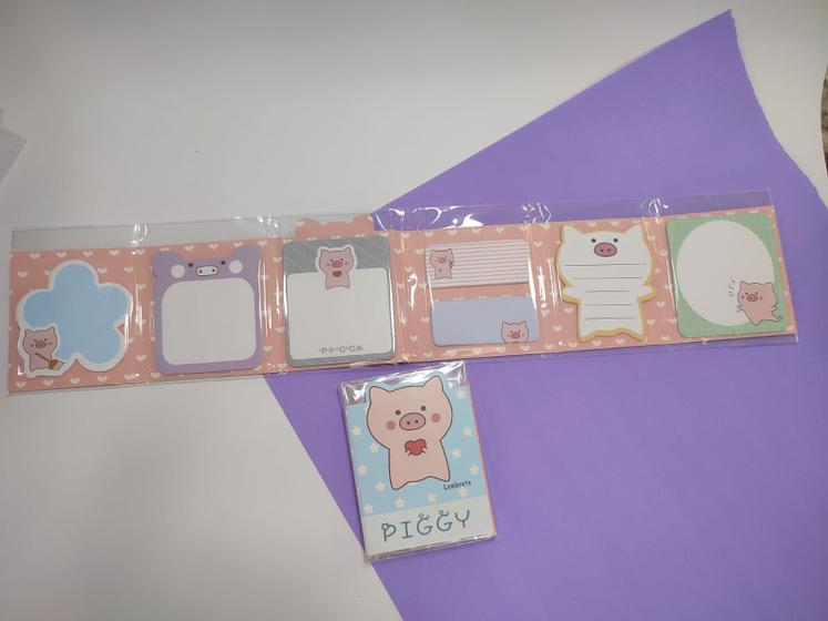 Imagem de Bloco de anotacoes c/ cola- piggy