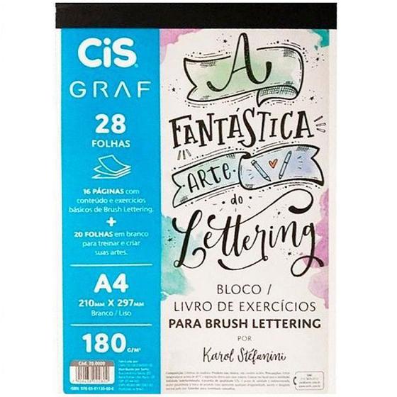 Imagem de Bloco de BRUSH Lettering A4 CIS GRAF