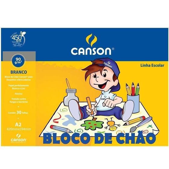 Imagem de Bloco De Chão Canson 90G A2 Branco