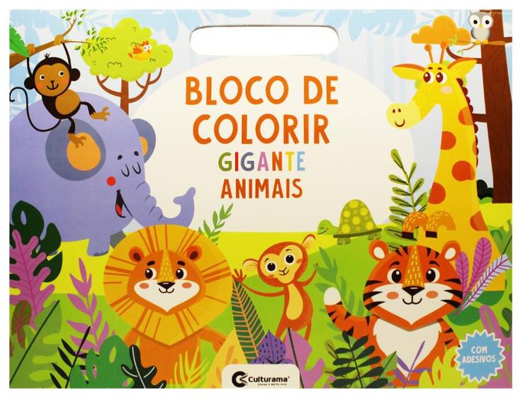 Imagem de Bloco de colorir gigante - Animais