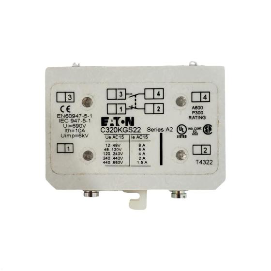 Imagem de Bloco de Contato Auxiliar Contator EATON C320KGS22 A2 10A