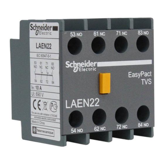 Imagem de Bloco de Contato Auxiliar Frontal LAEN22 2NA+2NF Schneider