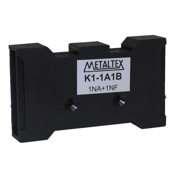 Imagem de Bloco De Contato Auxiliar K1-1A1B 1Na+1Nf P/ Kp1 E Kc1 Metaltex