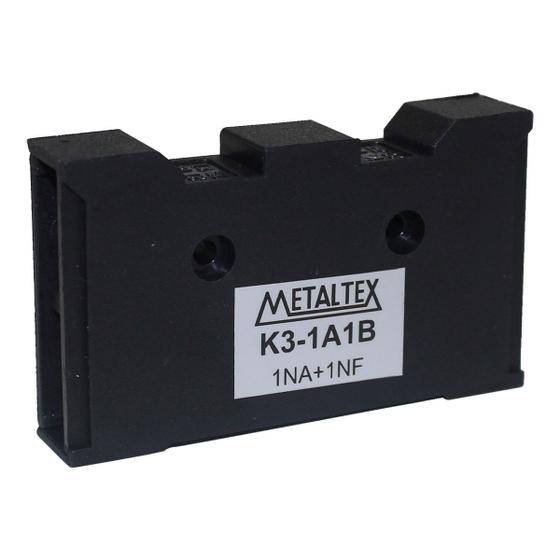 Imagem de Bloco De Contato Auxiliar K3-1A1B 1Na+1Nf P/ Kp3 E Kc3 Metaltex