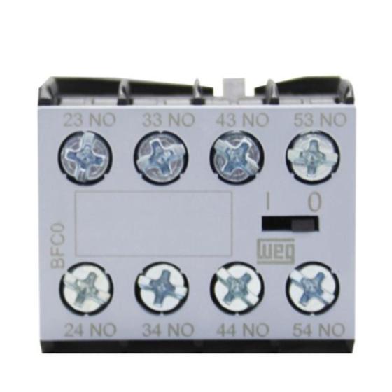 Imagem de Bloco de Contato Auxiliar Weg  Frontal BFC0-40 4NA