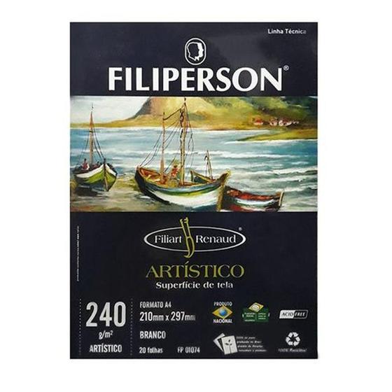 Bloco De Desenho Artístico A4 Filiperson 240g 20 Folhas Bloco De Desenho Magazine Luiza 9813