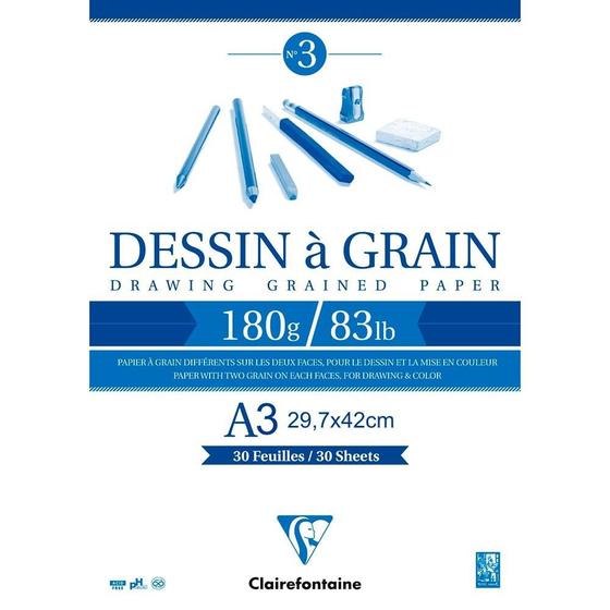 Imagem de Bloco De Desenho Dessin À Grain A3 180g/m² 30 Folhas