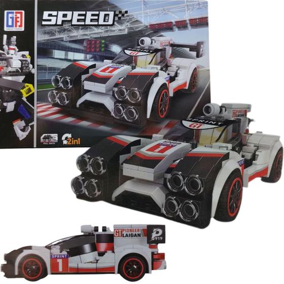 Imagem de Bloco De Montar Brinquedo Speed Racing 2Em1 Carro G Modelo:4