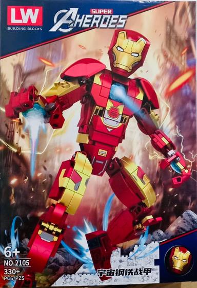 Bloco de montar compatível a Lego 568 Pcs Homem De Ferro Mecha Hulkbuster MK44 Figuras Menor preço em Bloco de montar compatível a Lego 568 Pcs Homem De Ferro Mecha Hulkbuster MK44 Figuras