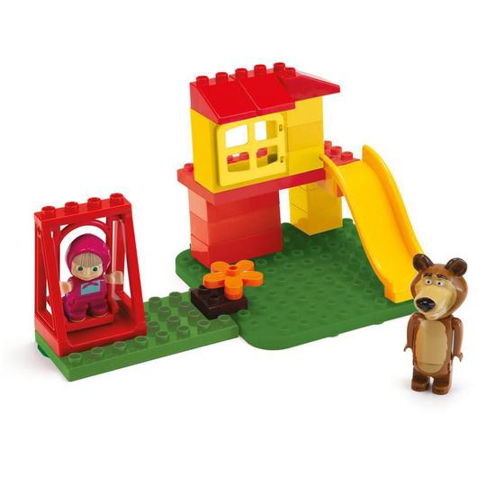 Imagem de Bloco De Montar Masha E O Urso Parque Com Balanço