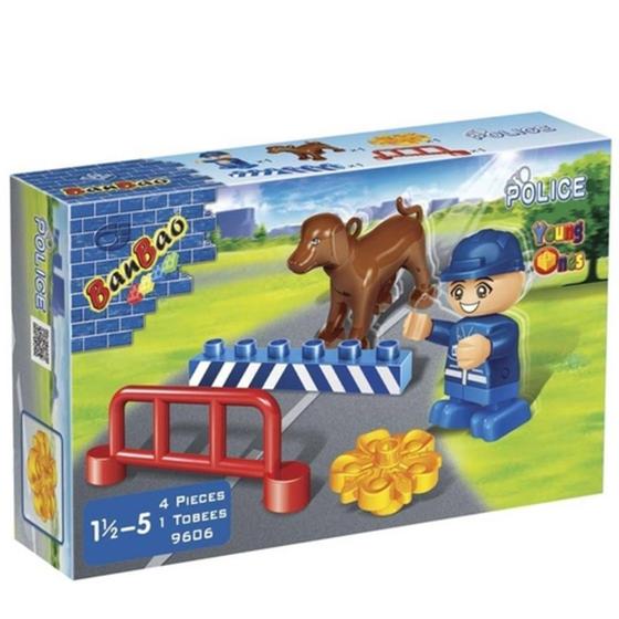 Bloco De Montar Policia Adestramento 9606 Banbao Menor preço em Bloco De Montar Policia Adestramento 9606 Banbao