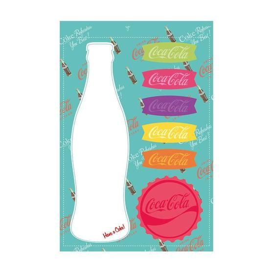 Imagem de Bloco de Notas C/ Adesivo Coca-Cola Contour Bottle