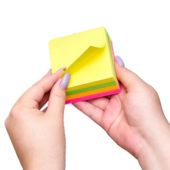 Imagem de Bloco De Notas Post-it Grande 4 Cores 76x76 400 Folhas