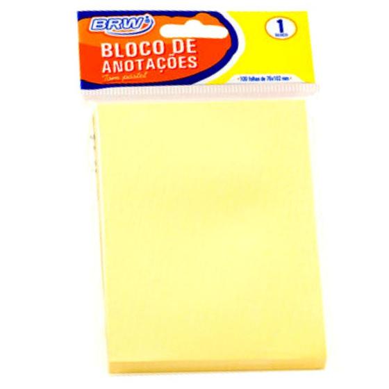 Imagem de Bloco de Notas Post-It Tom Pastel 100 Fls 76mm X 102mm - BRW