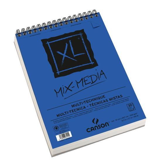 Imagem de Bloco De Papel Canson Xl Mix Media - 300g/m A4 - 30folhas