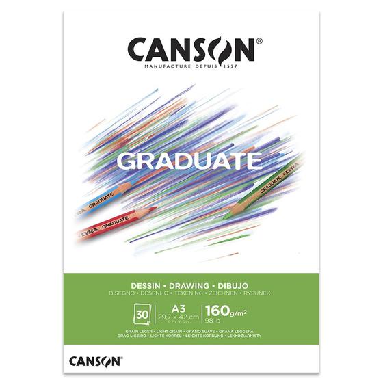 Imagem de Bloco de Papel Desenho Graduate Canson 160g 30 Folhas