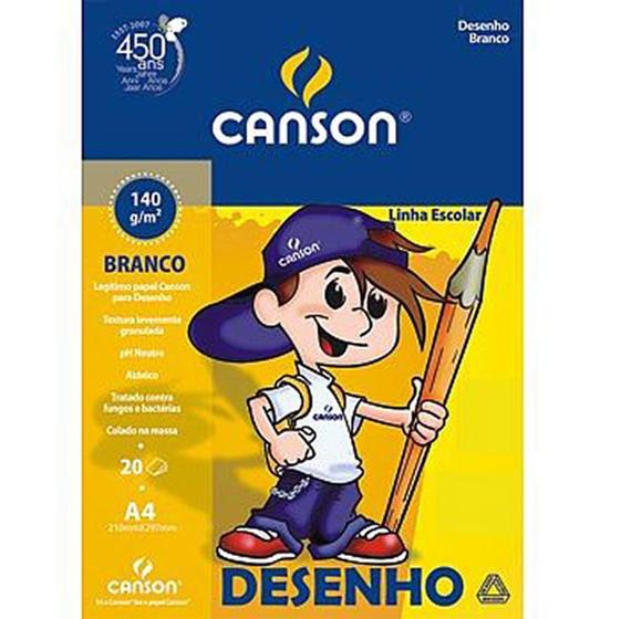 Imagem de Bloco Desenho A4 Com 20 Folhas Canson
