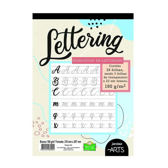 Imagem de Bloco Exercicios De Lettering Jandaia