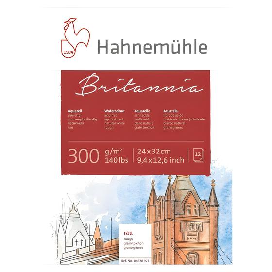 Imagem de Bloco Hahnemuhle Aquarela Britannia Textura Fina 24x32 12fls