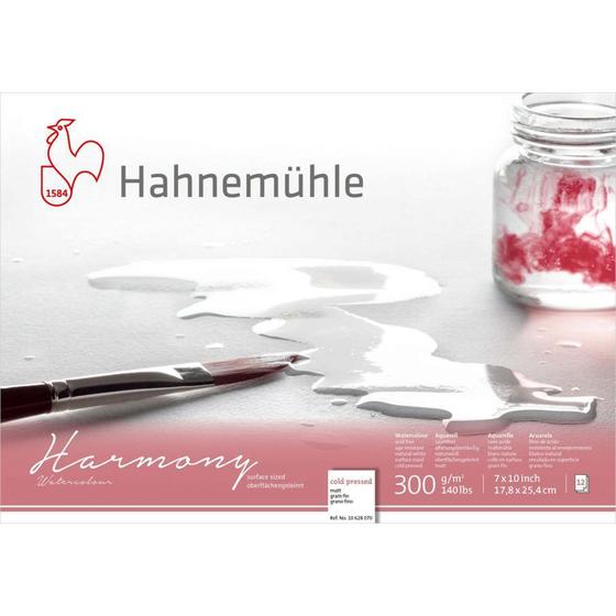 Imagem de Bloco Hahnemuhle Watecolour Harmony 300 g/m² TF 12 Fls 17 x 