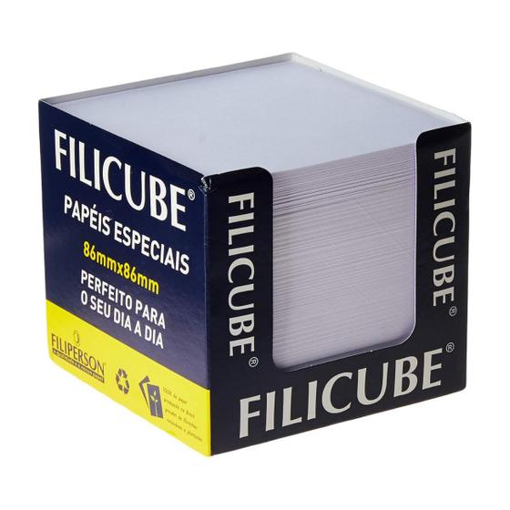 Imagem de Bloco Lembrete Recado Filicube 8x8 Branco 700fls Filiperson