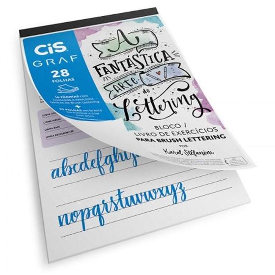 Imagem de Bloco Livro De Exercícios Para Brush Lettering