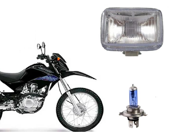 Imagem de Bloco Óptico Xlr 125 Xr 200 Xr 250 + Lâmpada Farol Scud Azul Ano 1989 Até 2008