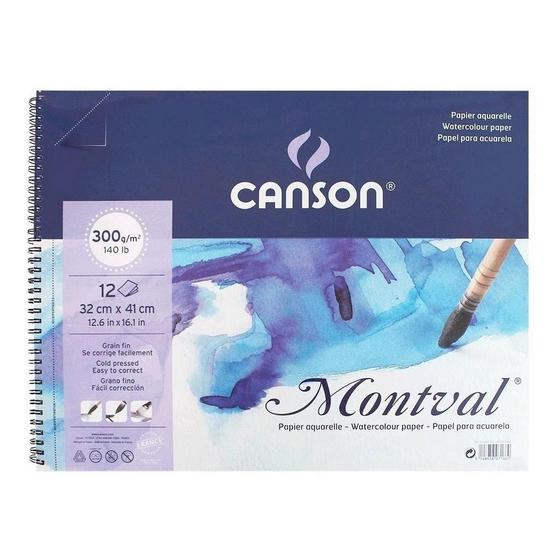 Imagem de Bloco Papel Aquarela Montval Canson A3 300g Com Espiral