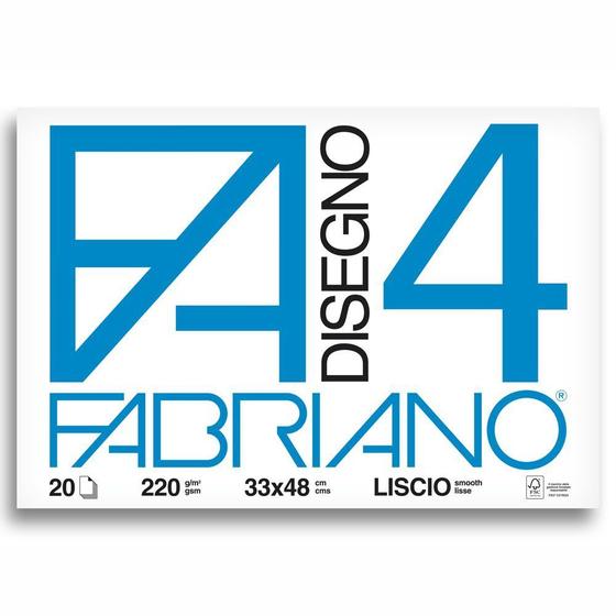 Imagem de Bloco Papel Para Desenho Fabriano 4L 33X48cm 220g 20 Folhas