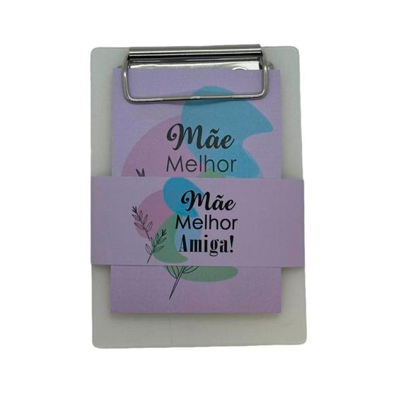 Imagem de Bloco para Anotação com Prancheta - Mãe Melhor Amiga - 9,6x13,5cm  - 1 unidade - Rizzo