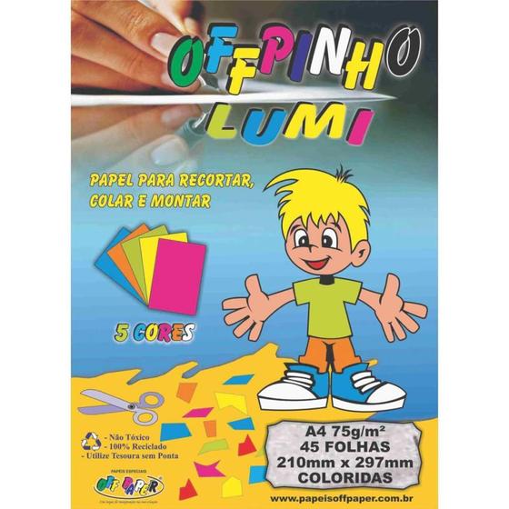 Imagem de Bloco para Educação Artística Offpinho Lumi A4 75G 45 Folhas