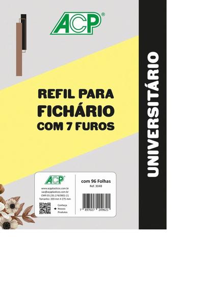 Imagem de Bloco Para Fichário 4 Furos 96 Fls Acp